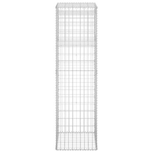 vidaXL Gabionų krepšių kolonos, 2vnt., 50x50x180cm, geležis 151273 - Image 4