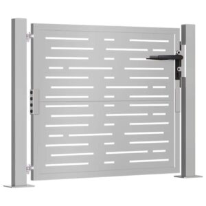 vidaXL Sodo vartai, 105x80 cm, Corten plienas, kvadratinis dizainas 153196 - Image 2