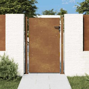 vidaXL Sodo vartai, 105x155 cm, Corten plienas 153205 - Image 1
