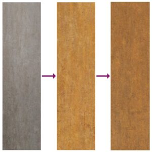 vidaXL Sodo vartai, 85x75cm, corten plienas, žolės dizaino 153220 - Image 6