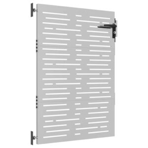 vidaXL Sodo vartai, 85x150cm, corten plienas, kvadratų dizaino 153247 - Image 4