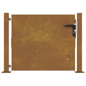 vidaXL Sodo vartai, 105x80 cm, Corten plienas 153262 - Image 2