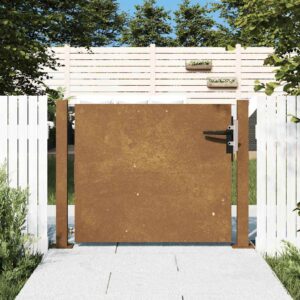 vidaXL Sodo vartai, 105x80 cm, Corten plienas 153262 - Image 1