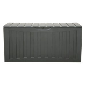 vidaXL Daiktadėžė, juodos spalvos, 118x53x57cm, polipropilenas 153887 - Image 3