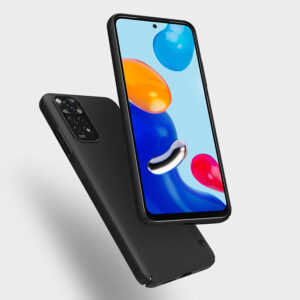Nillkin Super Frosted Shield Durable Case Cover Xiaomi Redmi Note 11T 5G / Note 11S 5G / Note 11 5G (China) / Poco M4 Pro 5G juodos spalvos - Image 6