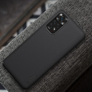 Nillkin Super Frosted Shield Durable Case Cover Xiaomi Redmi Note 11T 5G / Note 11S 5G / Note 11 5G (China) / Poco M4 Pro 5G juodos spalvos - Image 8