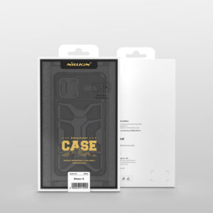Nillkin Adventruer Case dėklas skirtas Apple iPhone 13 Pro Armored Cover with Camera Protector juodos spalvos - Image 5