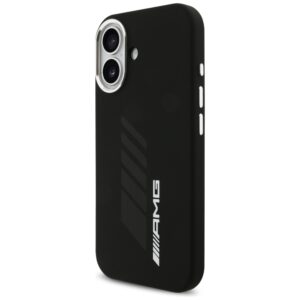 AMG Silicone Oversize Rhombs MagSafe Dėklas skirtas Apple iPhone 17 juodos spalvos - Image 2