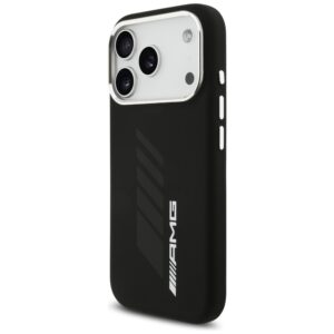 AMG Silicone Oversize Rhombs MagSafe Dėklas skirtas Apple iPhone 17 Pro juodos spalvos - Image 2