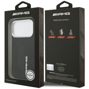 AMG Silicone Oversize Rhombs MagSafe Dėklas skirtas Apple iPhone 17 Pro juodos spalvos - Image 8