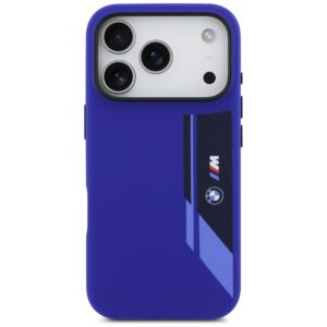 Dėklas BMW M Silicon Vertical Logo MagSafe skirtas Apple iPhone 17 Pro navy - Image 3