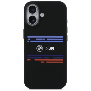 BMW M Silicon Horizontal Line MagSafe Dėklas skirtas Apple iPhone 17 juodos spalvos - Image 3