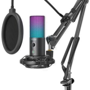 FIFINE T669 PRO3 RGB Black (Juodas) Kondensatorinio Mikrofono Komplektas - Image 1