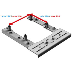 VIRPIL Controls Chair Mount Collective Base Adapter - black