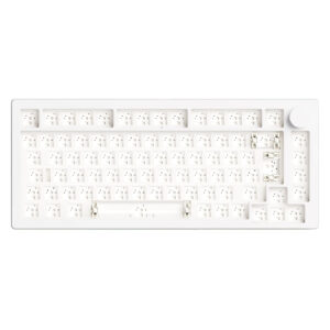 Akko Monsgeek M1 V5 Gaming Keyboard, 75%, hot-swap capable, RGB, ISO layout - Moonlight White