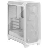 Fractal Design Meshify 3 White TG Clear PC Case, Mid Tower, E-ATX - White