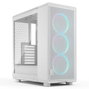 Fractal Design Epoch White RGB TG Clear Tint PC Case, Mid Tower, ATX, Tempered Glass - White