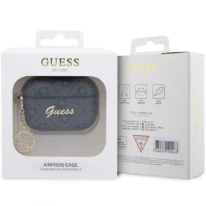 Guess GUAP2G4GSMK AirPods Pro 2 (2022/2023) dėklas juodos spalvos 4G Charm Collection - Image 4