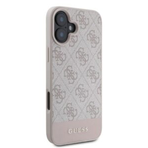 Guess GUHCP16SG4GLPI Apple iPhone 16 6.1" rožinės spalvos harddėklas 4G Bottom Stripe - Image 2