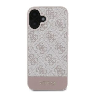 Guess GUHCP16SG4GLPI Apple iPhone 16 6.1" rožinės spalvos harddėklas 4G Bottom Stripe - Image 3