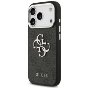 Dėklas Guess 4G Big 4G Classic Logo skirtas Apple iPhone 17 Pro juodos spalvos sidabro spalvos - Image 2