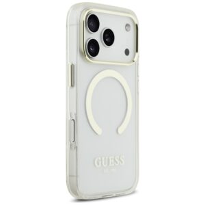 Guess Metal Outline MagSafe dėklas skirtas Apple iPhone 17 Pro aukso spalvos - Image 4