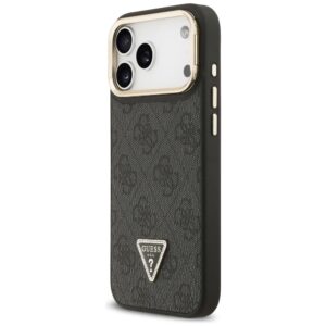 Dėklas Guess 4G PU Triangle Logo & Stir Camera Magsafe skirtas Apple iPhone 17 Pro Max juodos spalvos - Image 2