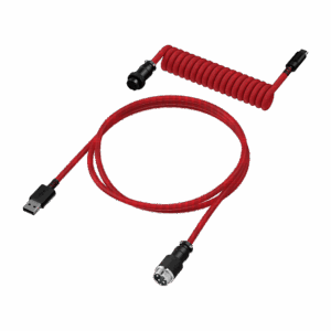 HyperX Coiled Cable - USB Type-C - Red Black (Raudonai Juodas) Klaviatūros Laidas