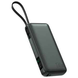 4smarts Powerbank Enterprise 20000mAh 130W su integruotu kabeliu USB-C space grey 541134