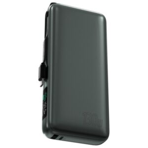 4smarts Powerbank Enterprise 20000mAh 130W su integruotu kabeliu USB-C space grey 541134 - Image 2