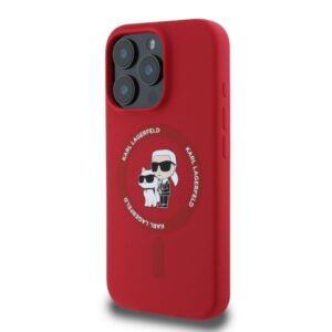Karl Lagerfeld KLHMP16XSCMKCRHR Apple iPhone 16 Pro Max 6.9" red harddėklas Silicone Karl&Choupette - Image 3