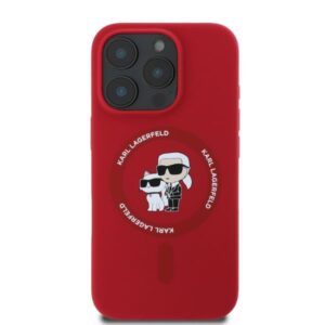 Karl Lagerfeld KLHMP16XSCMKCRHR Apple iPhone 16 Pro Max 6.9" red harddėklas Silicone Karl&Choupette - Image 4