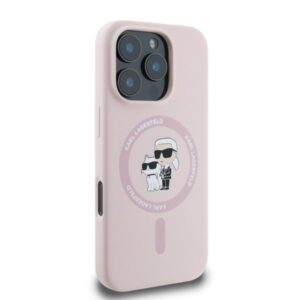 Karl Lagerfeld KLHMP16XSCMKCRHP Apple iPhone 16 Pro Max 6.9" pink harddėklas Silicone Karl&Choupette H - Image 2