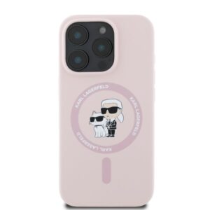 Karl Lagerfeld KLHMP16XSCMKCRHP Apple iPhone 16 Pro Max 6.9" pink harddėklas Silicone Karl&Choupette H - Image 4