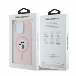 Karl Lagerfeld KLHMP16XSCMKCRHP Apple iPhone 16 Pro Max 6.9" pink harddėklas Silicone Karl&Choupette H - Image 5