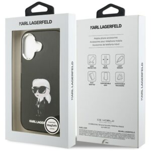 Karl Lagerfeld IML Aquarelle Karl & Logo MagSafe Dėklas skirtas Apple iPhone 17 juodos spalvos - Image 8