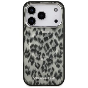 Karl Lagerfeld IML Leopard Pattern MagSafe Dėklas skirtas Apple iPhone 17 Pro rudos spalvos - Image 3
