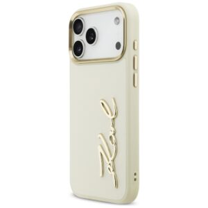 Karl Lagerfeld Karl Script Logo Dėklas skirtas Apple iPhone 17 Pro Max Beige - Image 2