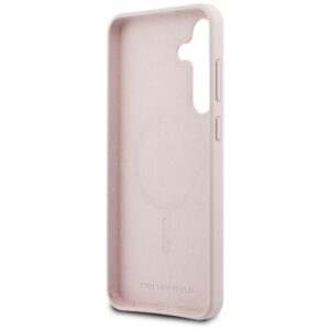 Dėklas Karl Lagerfeld Silicone Karl&Choupette Heads MagSafe skirtas Samsung Galaxy S25 FE rožinės spalvos - Image 7