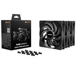 be quiet! Pure Wings 3 Fans, PWM, High-Speed - black, 120mm, pack of 3