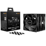 be quiet! Pure Wings 3 Fans, PWM, Reverse - 120mm, black, pack of 3