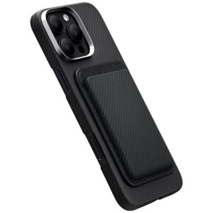 Magnetic wallet PITAKA Woven Wallet MagSafe skirtas telefonui black grey - Image 3