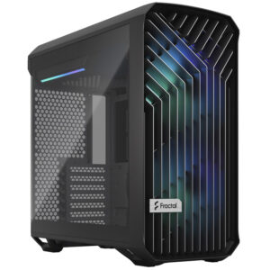 Fractal Design Torrent Compact RGB Mid Tower Light Tint, Tempered Glass, Black