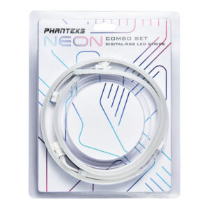PHANTEKS Neon D-RGB LED strip - combo set, 40 cm (two pieces) - white