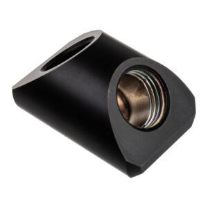 EK Water Blocks EK-Quantum Torque Adapter 90 Degree G1/4 Inch Female to G1/4 Inch Female - Black