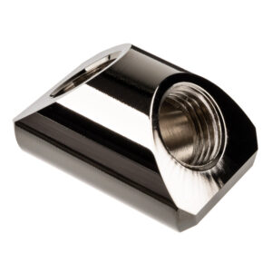 EK Water Blocks EK-Quantum Torque Adapter 90 Degree G1/4 Inch Female to G1/4 Inch Female - Nickel