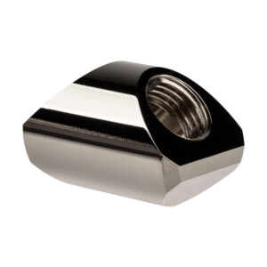 EK Water Blocks EK-Quantum Torque Adapter 90 Degree G1/4 Inch Female to G1/4 Inch Female - Nickel - Image 2