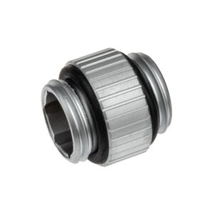 EK Water Blocks EK-Quantum Torque Micro G1/4 inch Extension straight MM 7 - Satin Titanium - Image 2