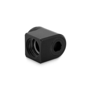 EK Water Blocks EK-Torque Micro Adapter 90 Degree G1/4 Inch Male to G1/4 Inch Female - Rotatable, Black - Image 2