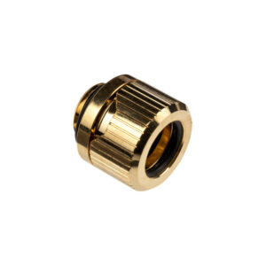 EK Water Blocks EK-Torque HDC 12 fitting straight G1/4 inch BSP to 12mm OD hard tube - gold
